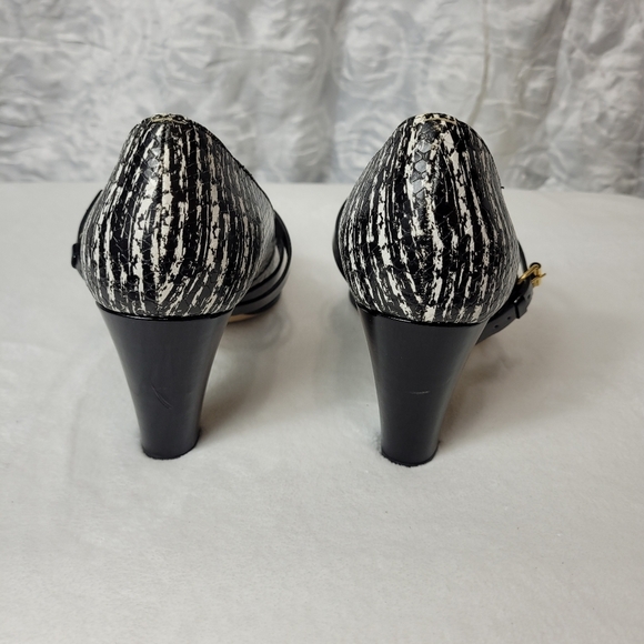 Anyi Lu Black & White Heel Size 40 - Picture 4 of 11